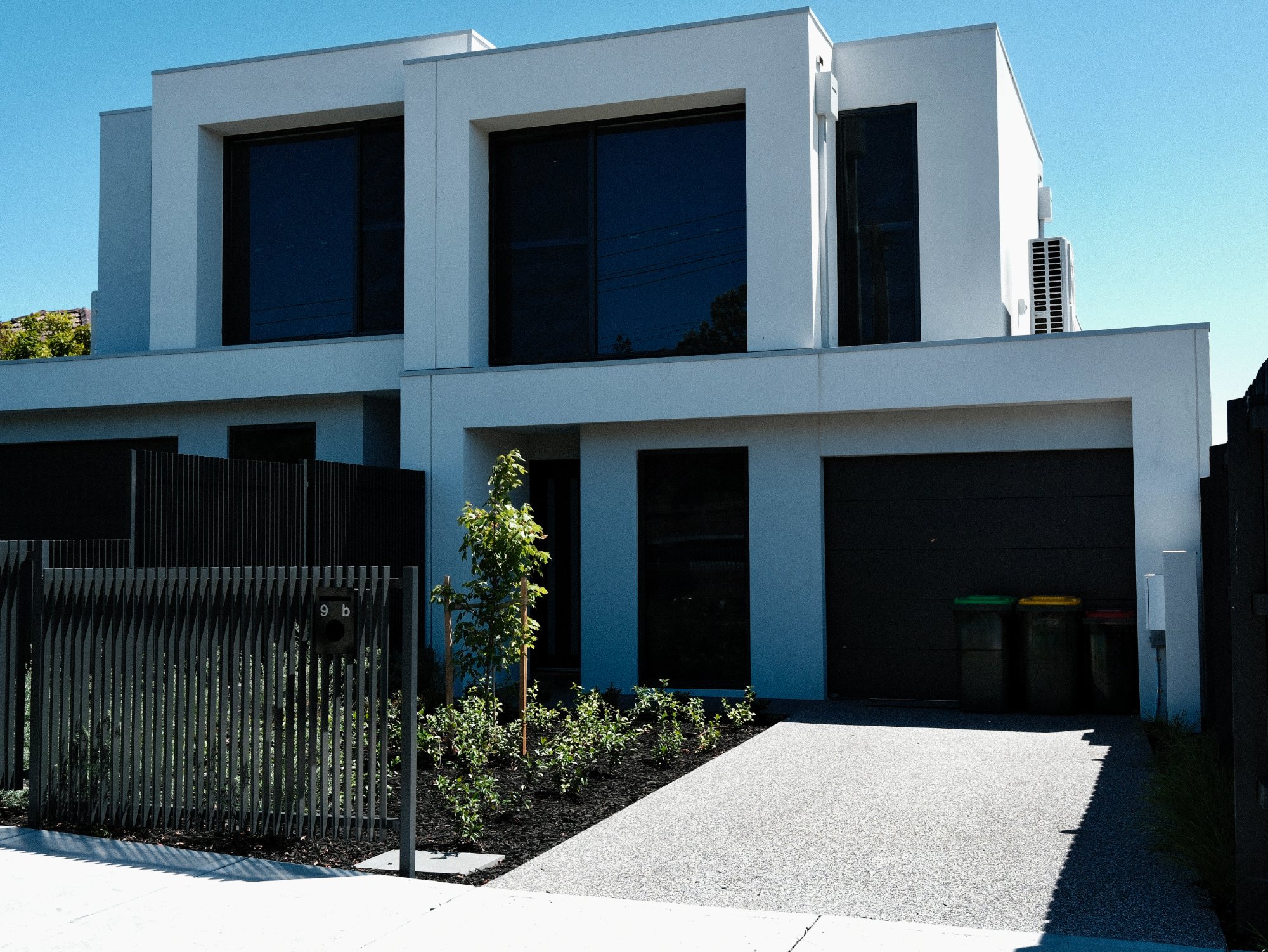 Modern Townhouse Permeable Driveway