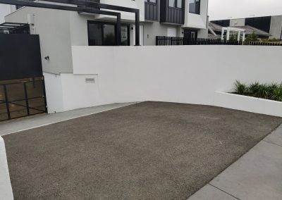 Silver Aggregate Permeable Concrete