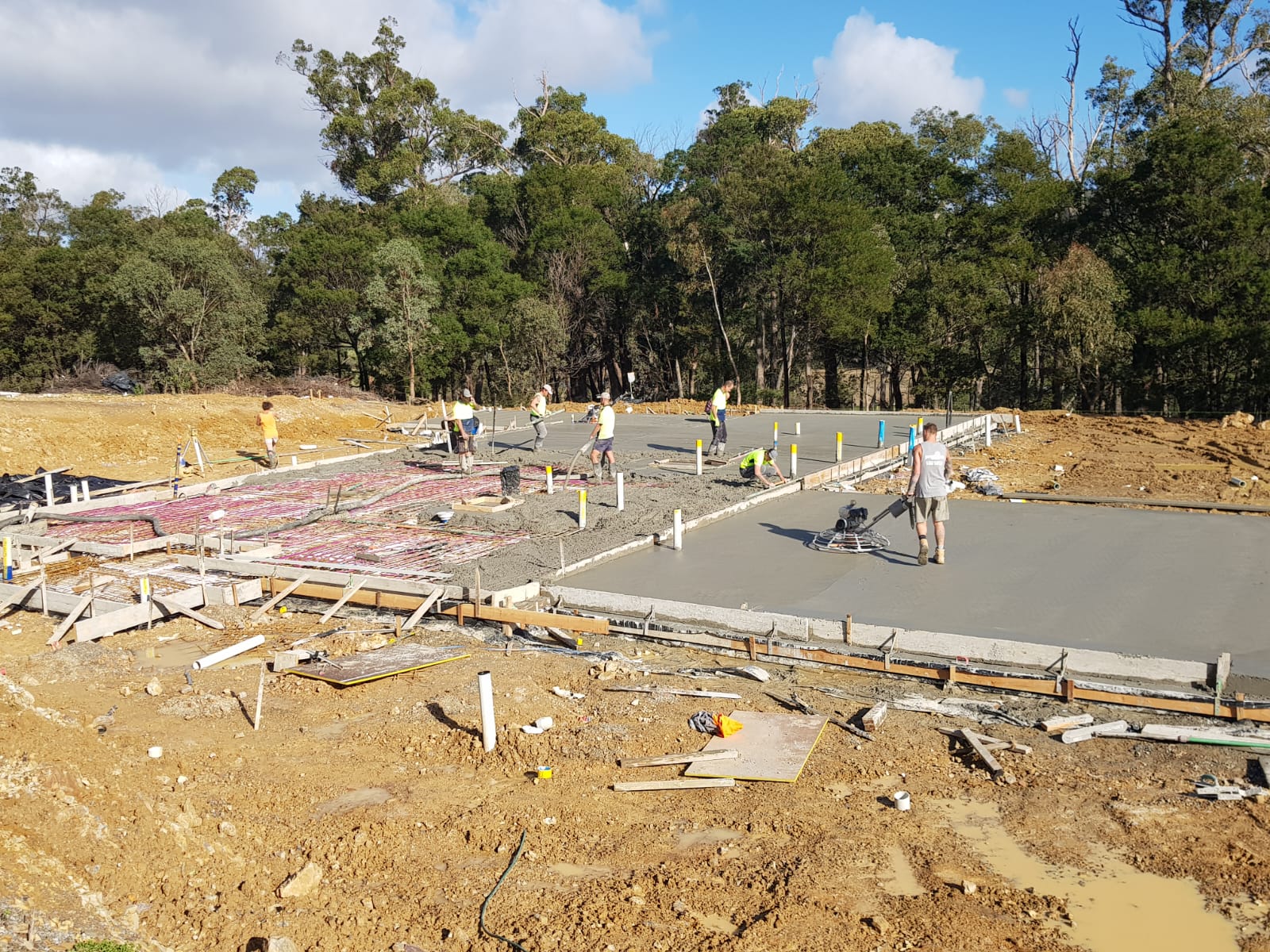 Large House Slab - Full Crew Pour